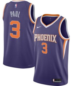 Alternative view of Chris Paul Phoenix Suns Nike Youth Swingman Jersey - Icon Edition - Purple/White