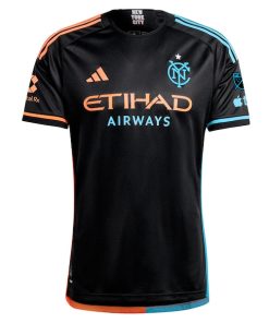 Alternative view of Maximiliano Moralez New York City FC adidas 2024 24/7 Kit Authentic Player Jersey - Black