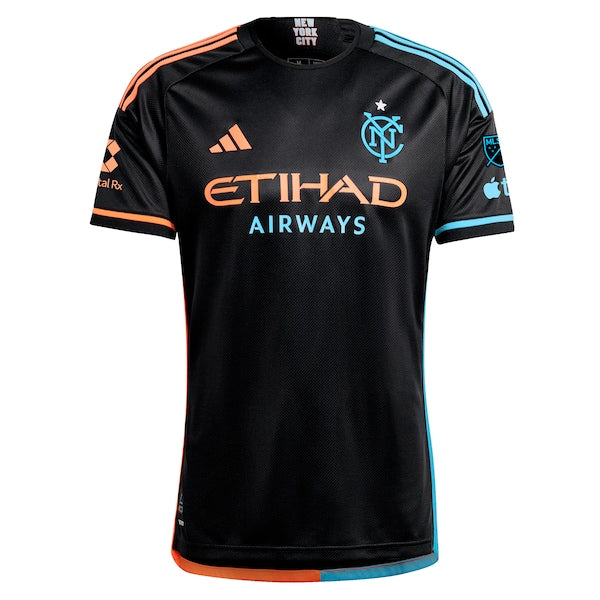 Maximiliano Moralez New York City FC adidas 2024 24/7 Kit Authentic Player Jersey - Black - Image 2