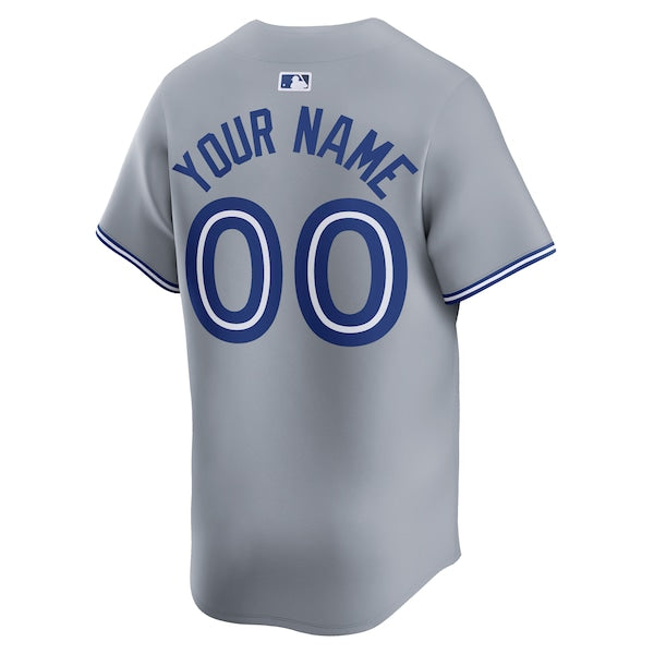 Toronto Blue Jays Nike Away Limited Custom Jersey - Gray - Image 3
