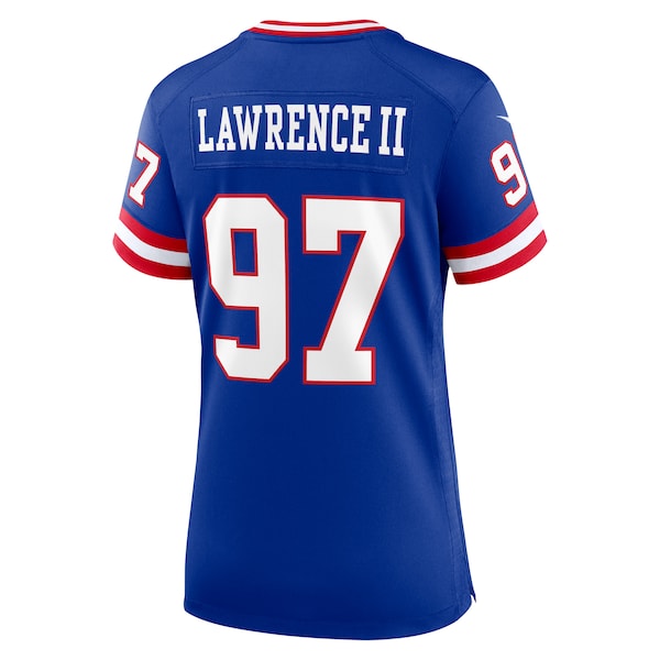 Dexter Lawrence II New York Giants Nike Women's Classic Game Player Jersey - Royal - Image 3