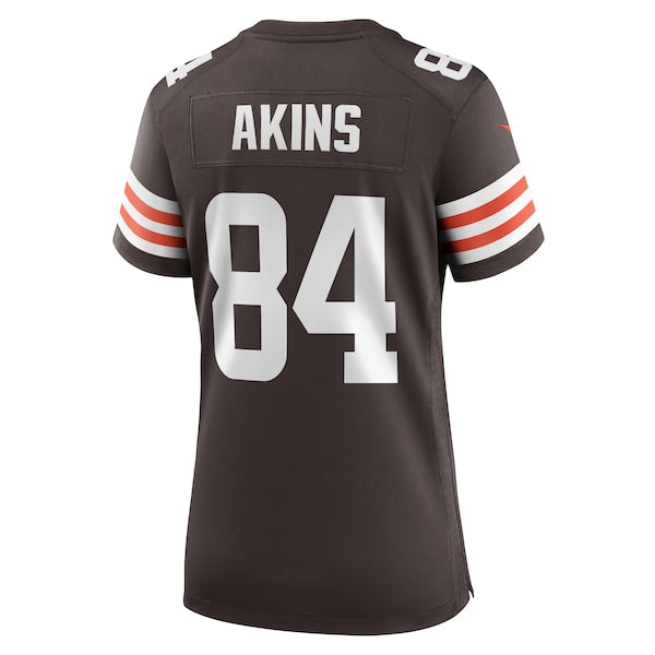 Jordan Akins Cleveland Browns Nike Women's Team Game Jersey - Brown - Image 3