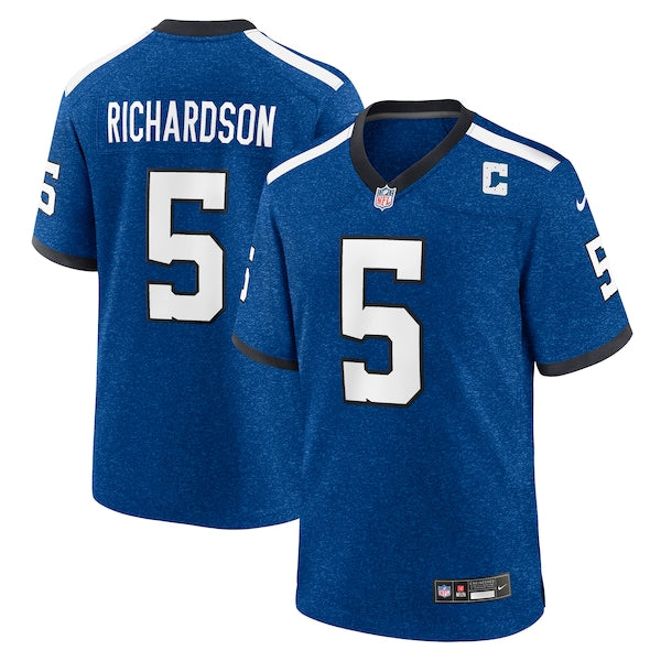 Anthony Richardson Indianapolis Colts Nike Indiana Nights Alternate Game Jersey - Royal/Royal/White - Image 2