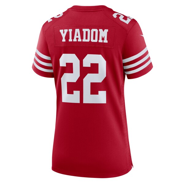 Isaac Yiadom San Francisco 49ers Nike Women's Team Game Jersey - Scarlet - Image 3