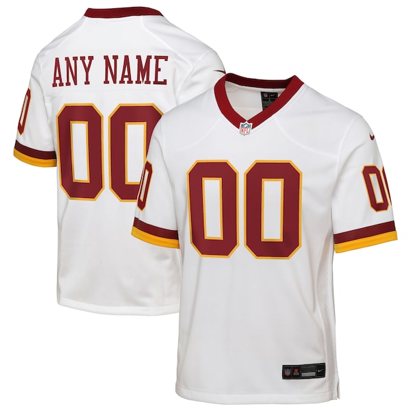 Washington Commanders Nike Youth Game Super Bowl Era Custom Jersey - White/Burgundy - Image 2