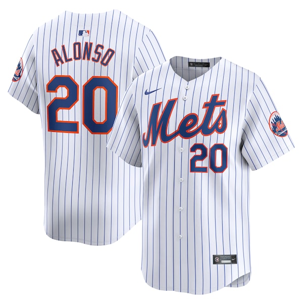Pete Alonso New York Mets Nike Home Limited Player Jersey - White/Gray - Image 2