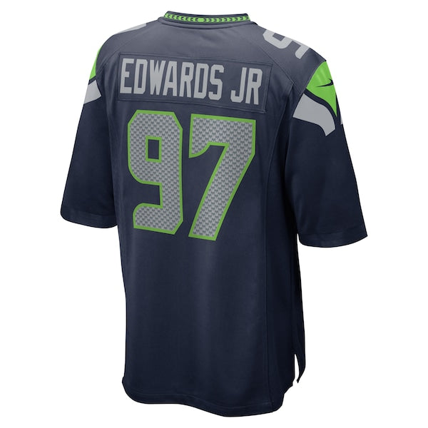 Mario Edwards Jr. Seattle Seahawks Nike Game Jersey - College Navy - Image 3