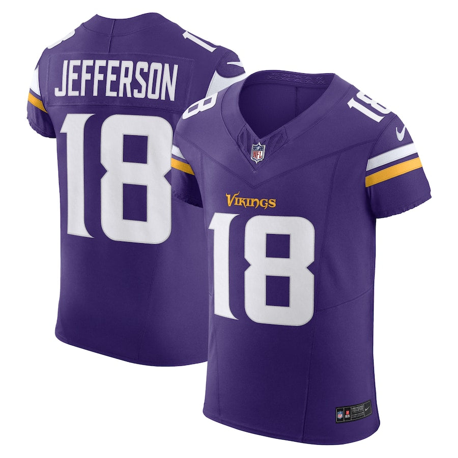 Justin Jefferson Minnesota Vikings Nike Vapor F.U.S.E. Elite Jersey - Purple
