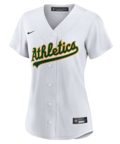 Alternative view of Lawrence Butler Athletics Nike Women's Home Replica Jersey - White
