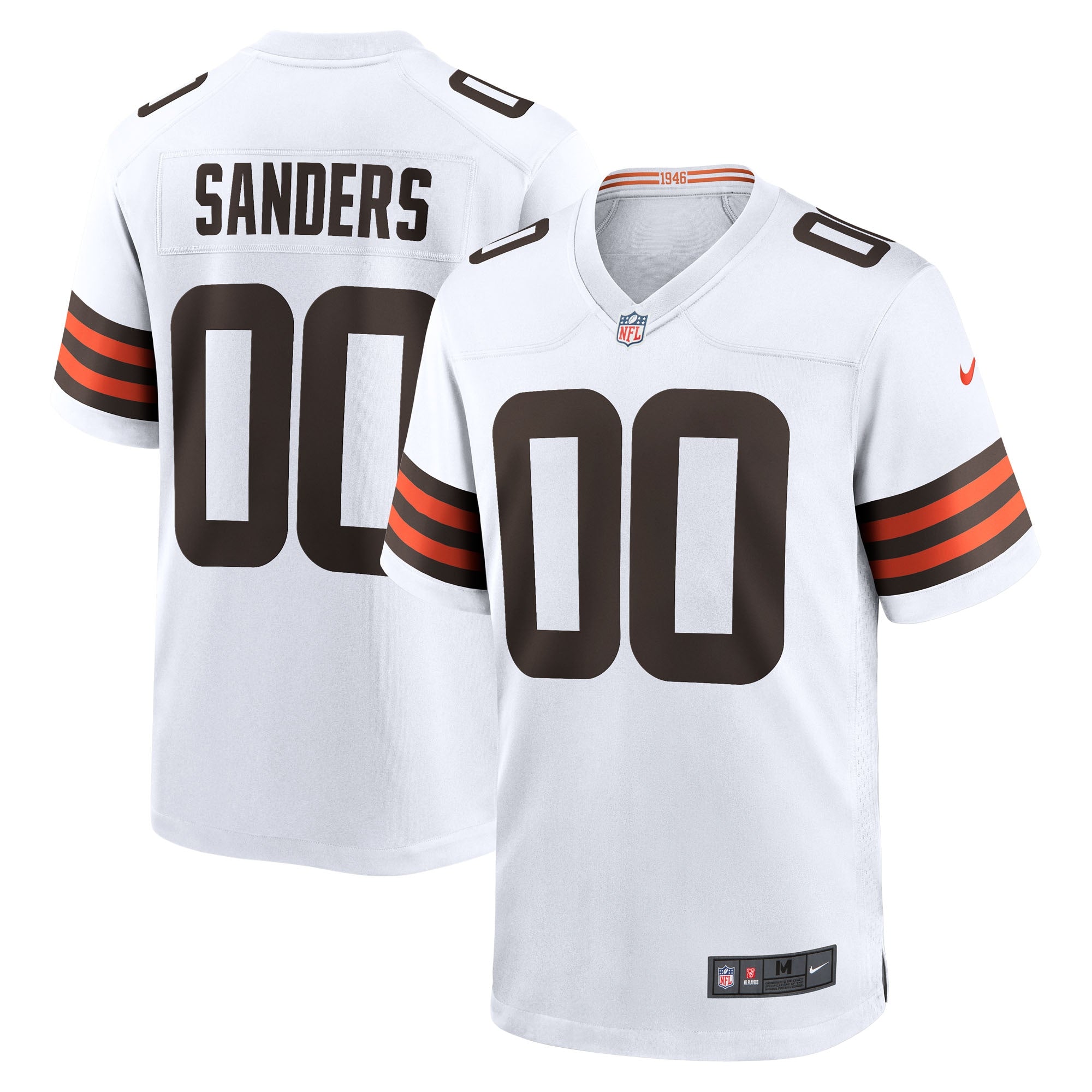 Shedeur Sanders Cleveland Browns Nike 2025 NFL Draft Game Jersey - Brown/White - Image 5