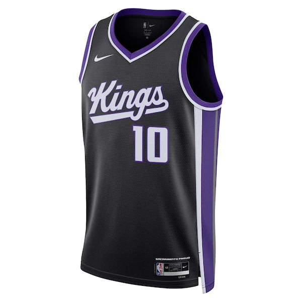 Domantas Sabonis Sacramento Kings Nike Unisex Swingman Jersey - Icon Edition - Black - Image 2