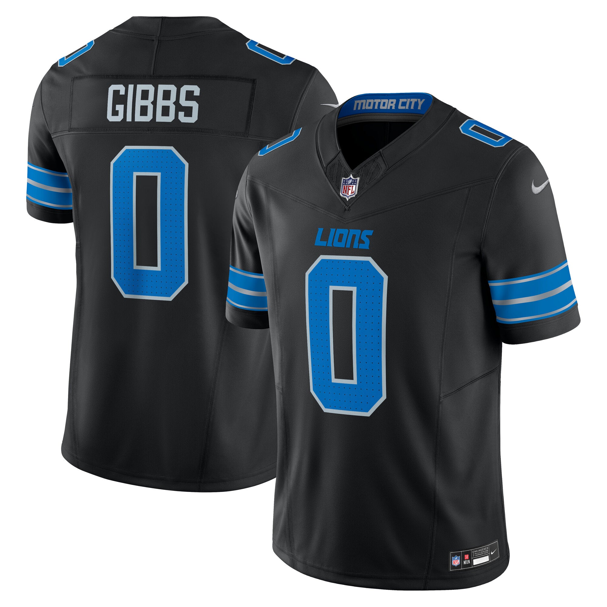 Jahmyr Gibbs Detroit Lions Nike Vapor F.U.S.E. Limited Jersey - Blue/Black/White - Image 5