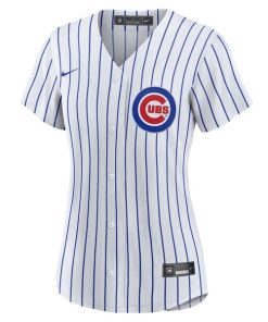 Alternative view of Chicago Cubs Nike Women's #1 Bride Home Replica Jersey - White