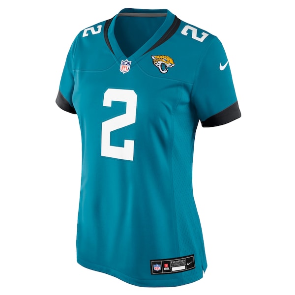 Jourdan Lewis Jacksonville Jaguars Nike Women's Team Game Jersey - Teal - Image 2