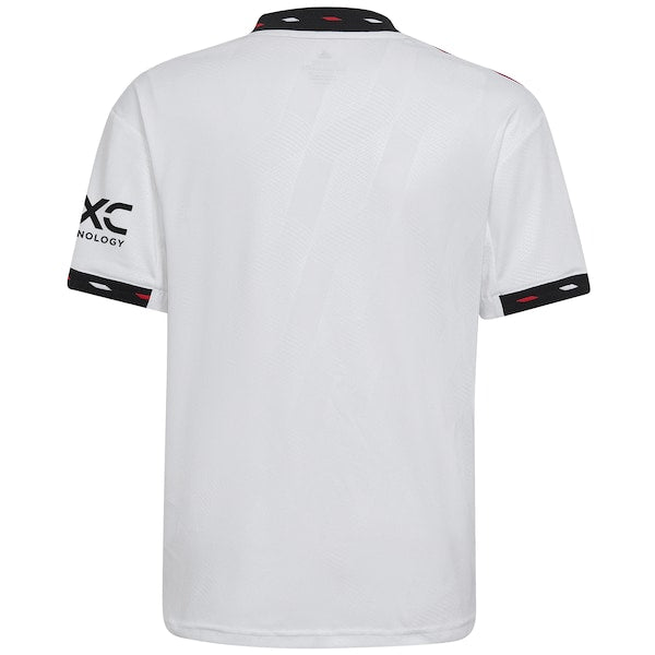 Manchester United adidas Youth 2022/23 Away Blank Replica Jersey - White - Image 3