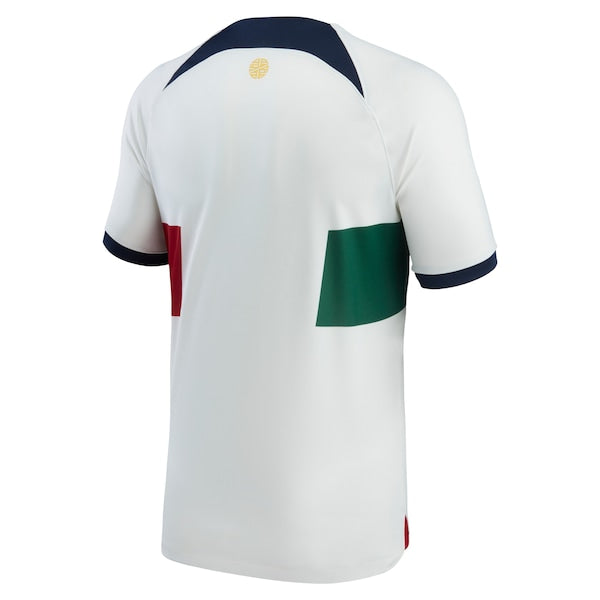 Portugal National Team Nike 2022/23 Away Breathe Stadium Replica Blank Jersey - White - Image 3