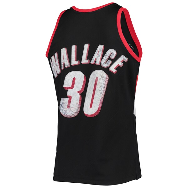 Rasheed Wallace Portland Trail Blazers 1999/00 Hardwood Classics NBA 75th Anniversary Diamond Swingman Jersey - Black - Image 3