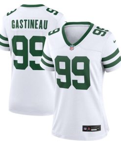 Alternative view of Mark Gastineau New York Jets Nike Women's Legacy Retired Player Game Jersey - White/Green