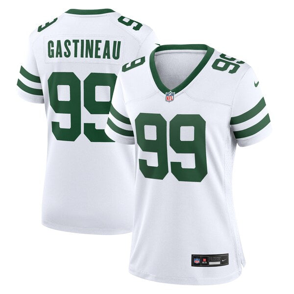 Mark Gastineau New York Jets Nike Women's Legacy Retired Player Game Jersey - White/Green - Image 2