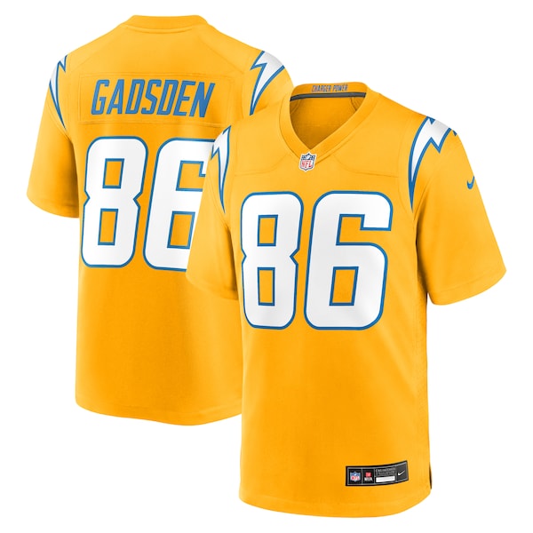 Oronde Gadsden Los Angeles Chargers Nike Alternate Charger Power Game Jersey - Gold/Navy/Powder Blue - Image 2