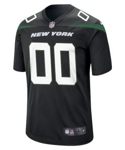Alternative view of New York Jets Nike Alternate Custom Game Jersey - Stealth Black