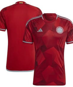 Colombia National Team adidas 2022/23 Away Replica Jersey - Red
