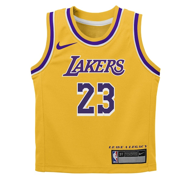 LeBron James Los Angeles Lakers Nike Toddler Swingman Player Jersey - Icon Edition - Gold - Image 2