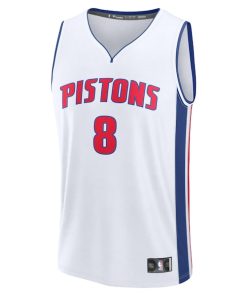 Alternative view of Tim Hardaway Jr. Detroit Pistons  Fast Break Replica Player Jersey - Association Edition - White