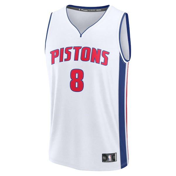 Tim Hardaway Jr. Detroit Pistons Fast Break Replica Player Jersey - Association Edition - White - Image 2