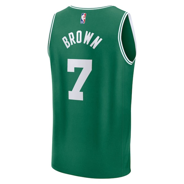 Jaylen Brown Boston Celtics Fast Break Replica Player Jersey - Icon Edition - Kelly Green - Image 3