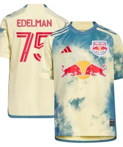 Daniel Edelman New York Red Bulls adidas Youth 2024 Daniel Patrick Kit Replica Jersey - Yellow