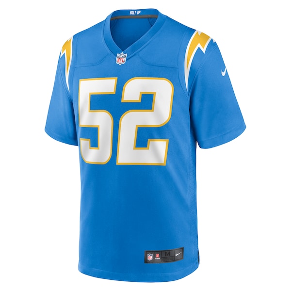 Khalil Mack Los Angeles Chargers Nike Game Jersey - Powder Blue - Image 2