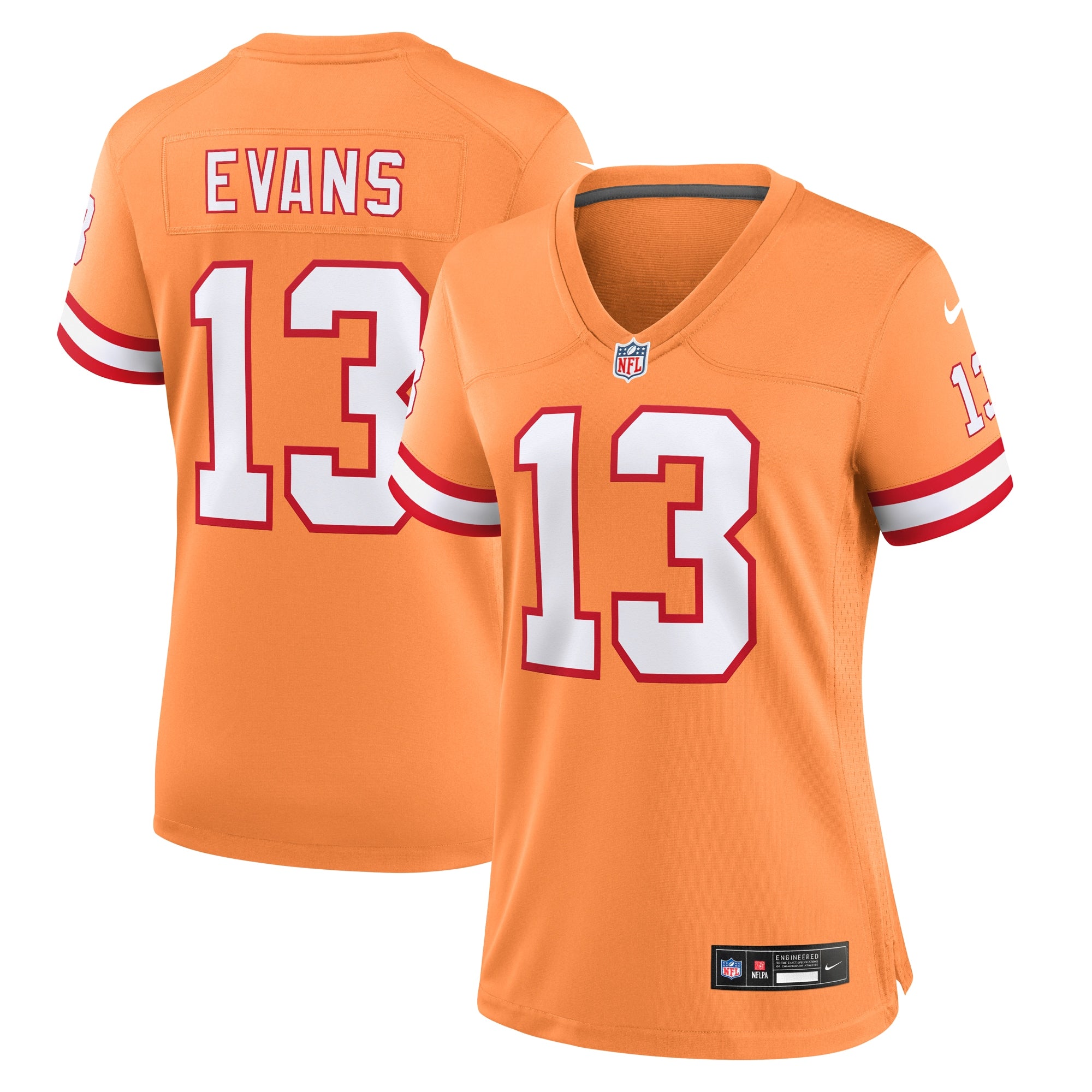 Mike Evans '76 Tampa Bay Buccaneers Nike Women's Game Jersey - White/Orange - Image 5