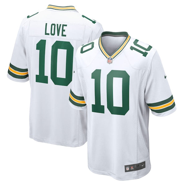 Jordan Love Green Bay Packers Nike Game Jersey - White/Green - Image 2