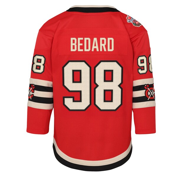 Connor Bedard Chicago Blackhawks Preschool 2025 NHL Winter Classic Premier Player Jersey - Red - Image 3