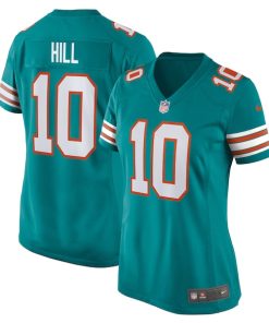 Tyreek Hill Miami Dolphins Nike Women's Alternate Game Jersey - Aqua/White