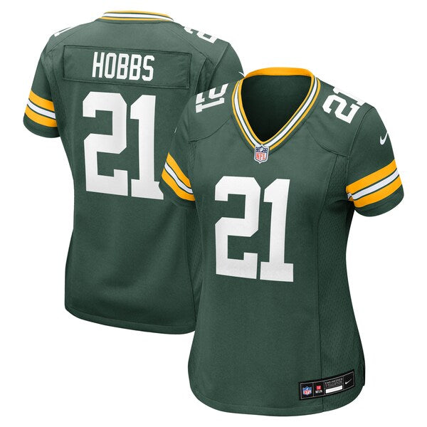 Nate Hobbs Green Bay Packers Nike Women's Team Game Jersey - Green