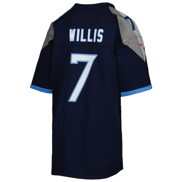 Malik Willis Tennessee Titans Nike Youth Game Jersey - Navy - Image 3