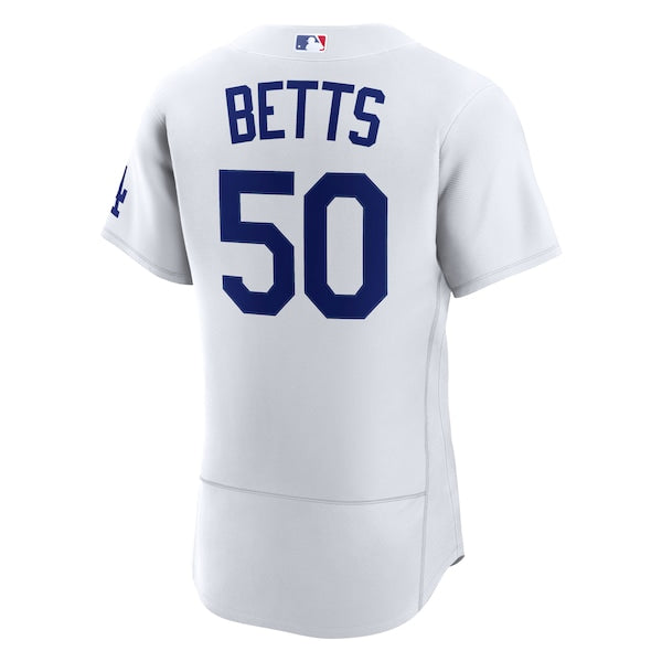 Mookie Betts Los Angeles Dodgers Nike Home Authentic Jersey - White - Image 3