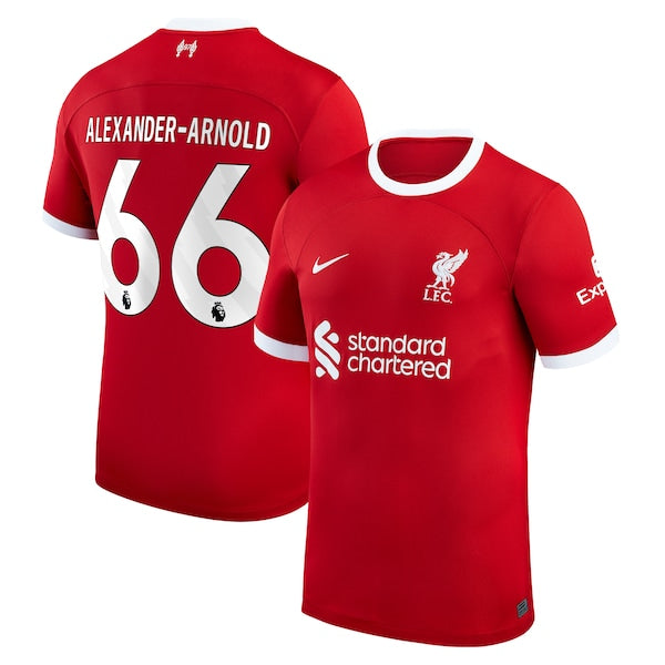 Trent Alexander-Arnold Liverpool Nike 2023/24 Home Replica Player Jersey - Red/White - Image 2