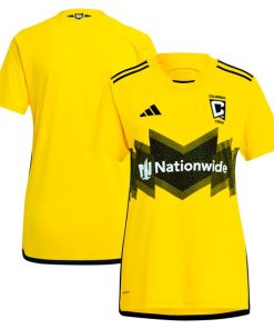 Columbus Crew adidas Women's 2024 The Home Kit Replica Jersey  - Yellow