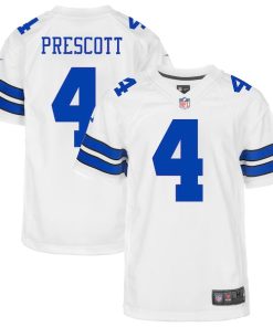 Dak Prescott Dallas Cowboys Nike Youth Game Jersey - White/Navy