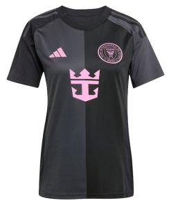 Alternative view of Inter Miami CF adidas Women's 2025 The Fortitude Kit Replica Custom Jersey - Black