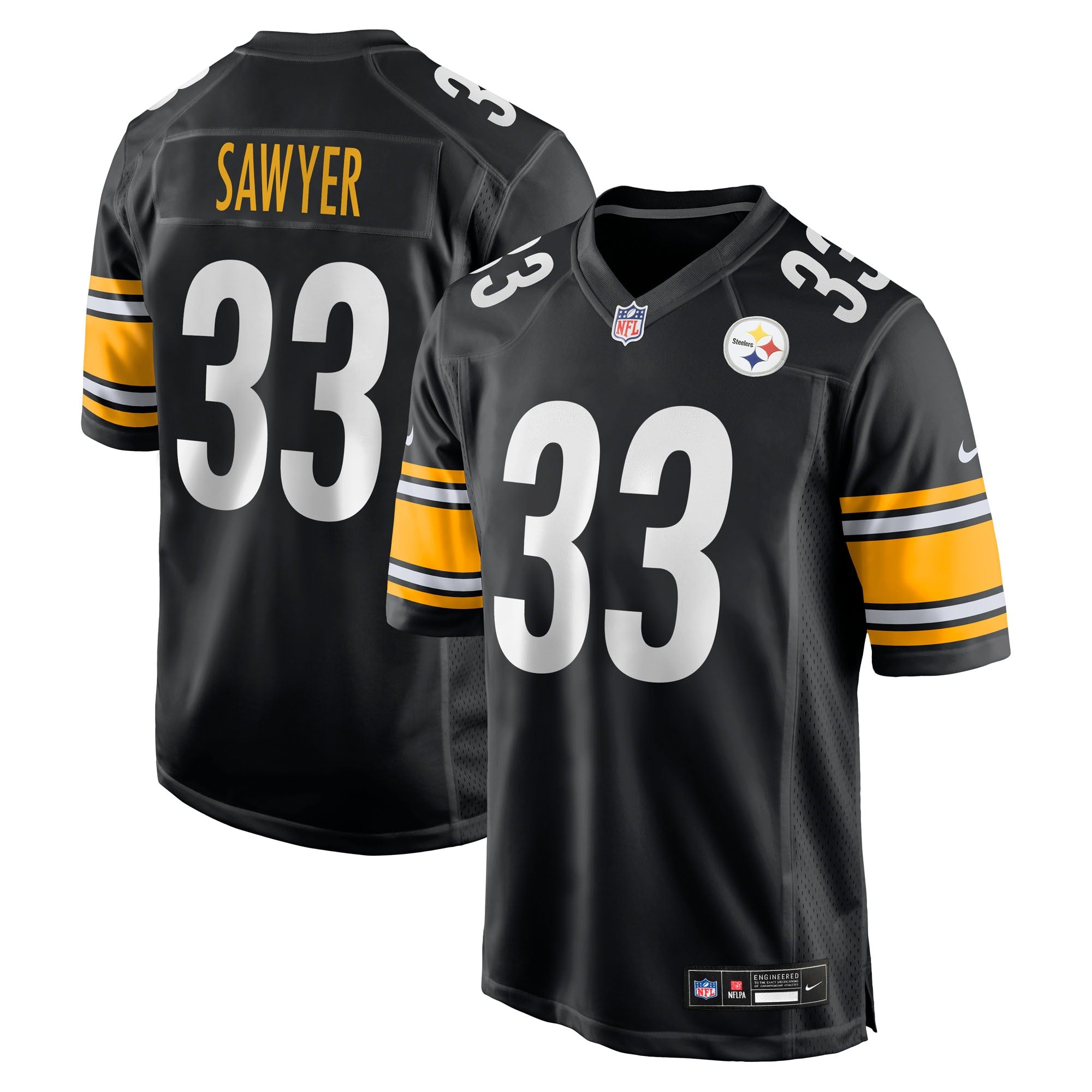 Jack Sawyer Pittsburgh Steelers Nike Alternate Game Jersey - Gold/Black - Image 6