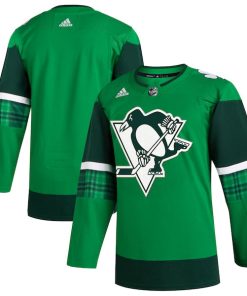 Pittsburgh Penguins adidas 2023 St. Patrick's Day Primegreen Authentic Jersey - Kelly Green