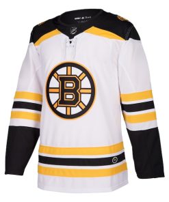 Alternative view of Boston Bruins adidas Away Authentic Blank Jersey - White