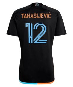 Alternative view of Strahinja Tanasijevic New York City FC adidas 2024 24/7 Kit Replica Player Jersey - Black