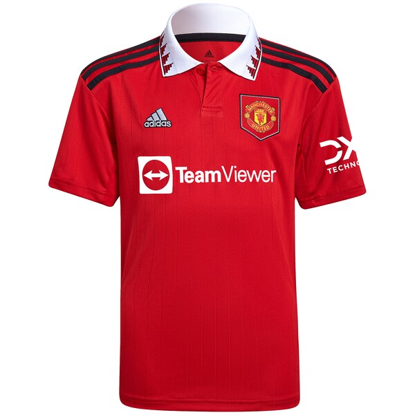 Scott McTominay Manchester United adidas Youth 2022/23 Home Replica Player Jersey - Red - Image 2