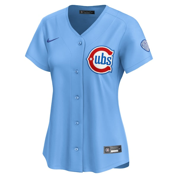 Chicago Cubs Nike Women's Alternate Limited Jersey - Light Blue - Image 2