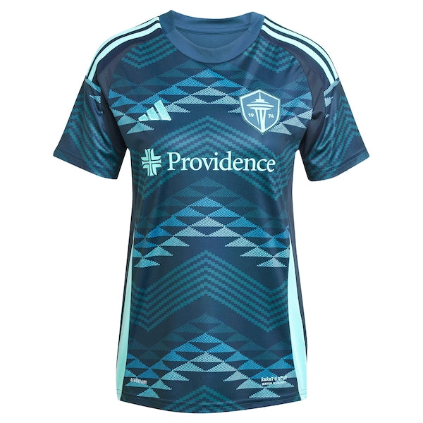 Seattle Sounders FC adidas Women's 2025 The Salish Sea Kit Replica Custom Jersey - Blue - Image 2